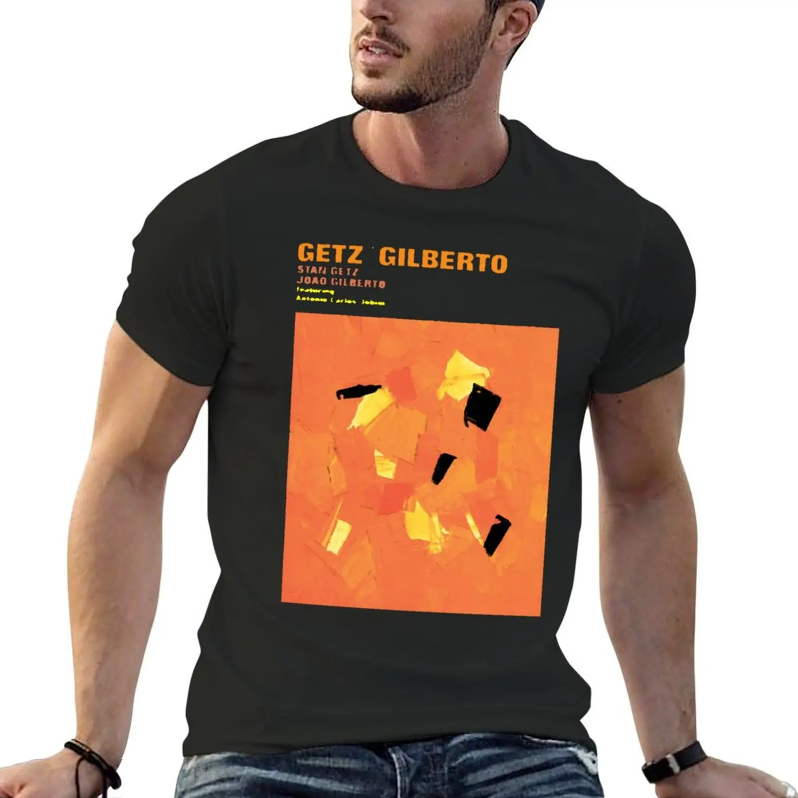 

Stan Getz & Joao Gilberto Featuring Antonio Carlos Jobim T-shirt Aesthetic clothing Blouse black t-shirts for men