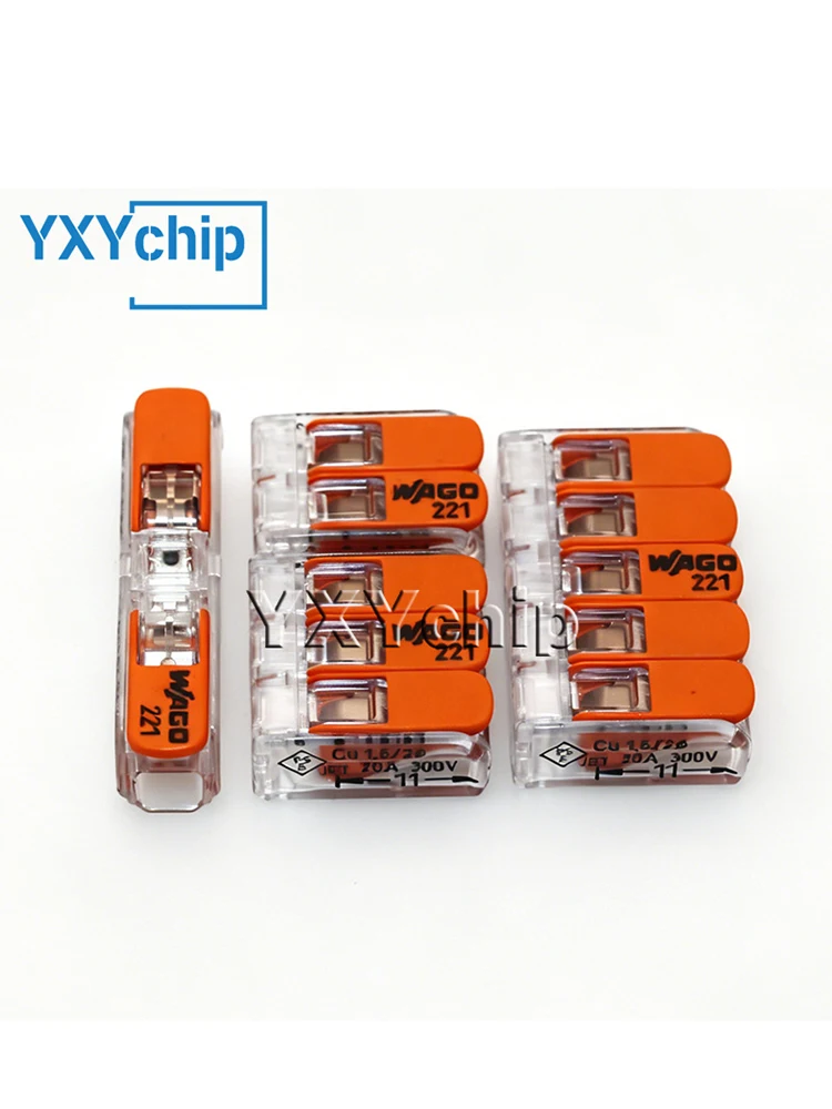 10-100PCS Original wiring terminal 221-412 221-413 221-415 221-612 221-613 221-615 221-2411 221-2401 221-420 Wiring connector