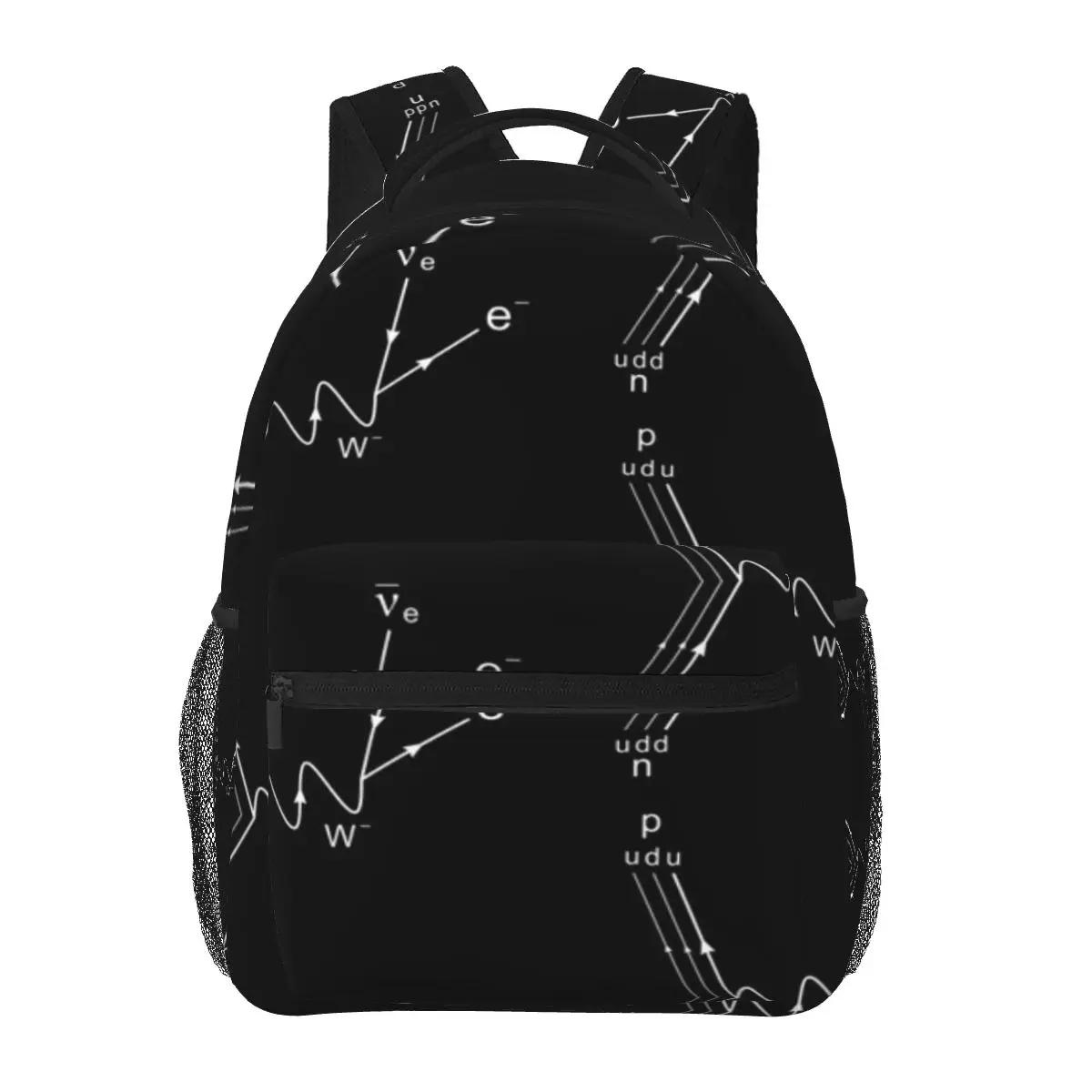 Feynman Diagram Proton Neutron Scattering Dark Version One Casual backpack