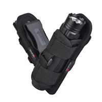 UltraFire 2PCS 402 Outdoor Tactical Flashlight Holster 360 Degree Rotating Lighting Tool Pouch Fishing Camping Hunting Waist Bag