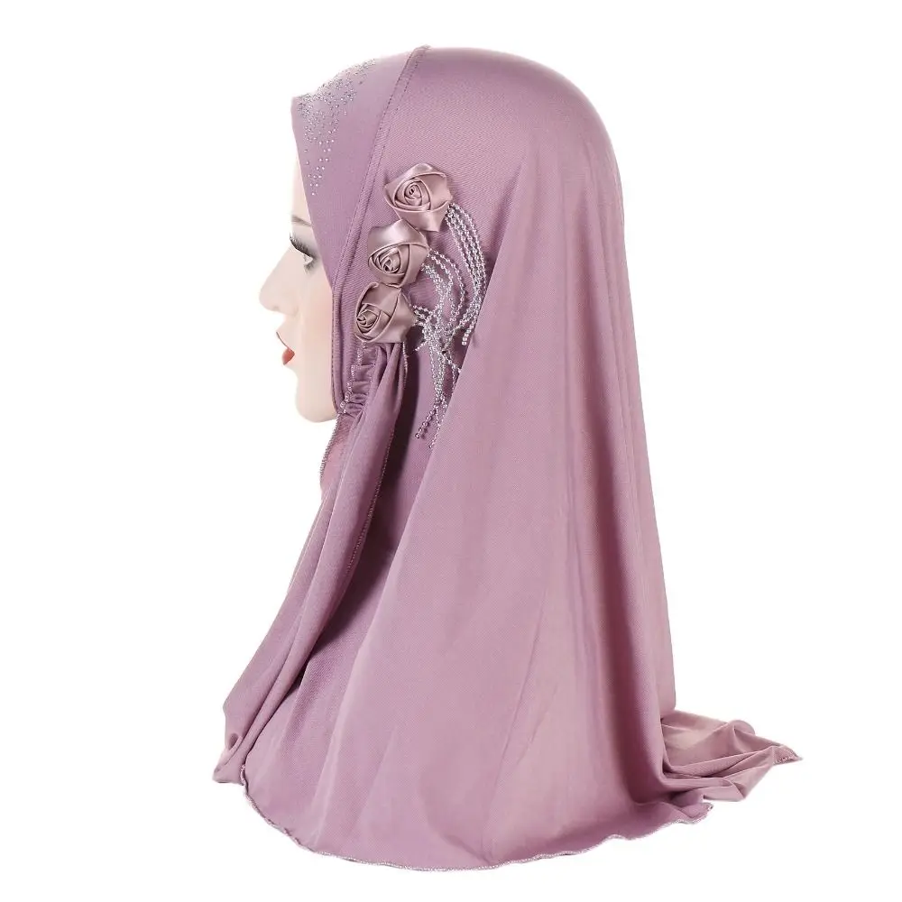 Classic Floral Women's Hijabs Modest Wear Full Cover Islamic Headscarf Breathable Prayer Hijab Muslim Hijab Women's Wear