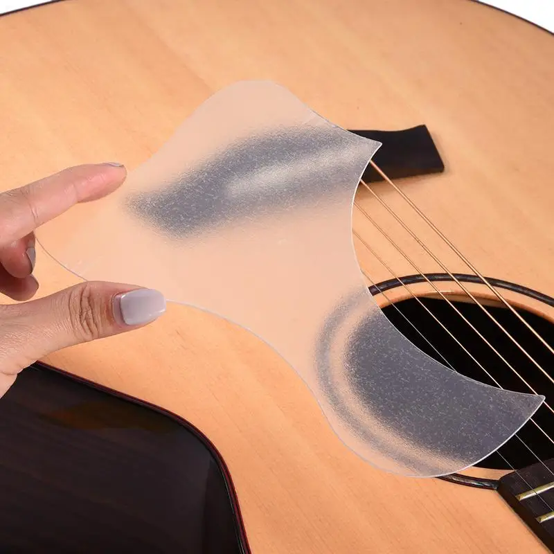 Transparent Acoustic Guitar Pickguard Droplets Non-glue Self-Adhesive Pick Guards Sticker Guitar accessories new Guitar tools