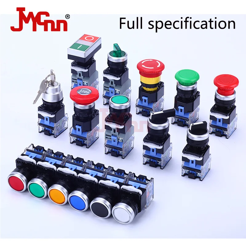 

LA38 self-restoring self-locking power button rotary switch button Emergency stop switch Metal buttons pc power button