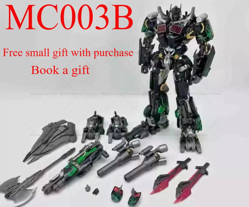 

MC003B Черно-зеленая оптимизация цвета ночного патруля OP Column DLX Scale Shield Ax Gun со световой подвижной коллекцией фигурок