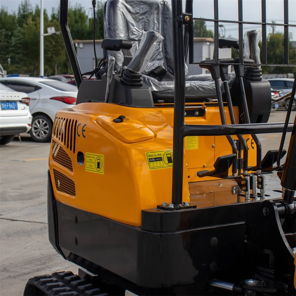 New 2ton Mini Bagger Small Excavator Garden Home Use Kubota Engine Crawler Digger Farm Minibagger 1.8 Ton Hydraulic Micro Kopark