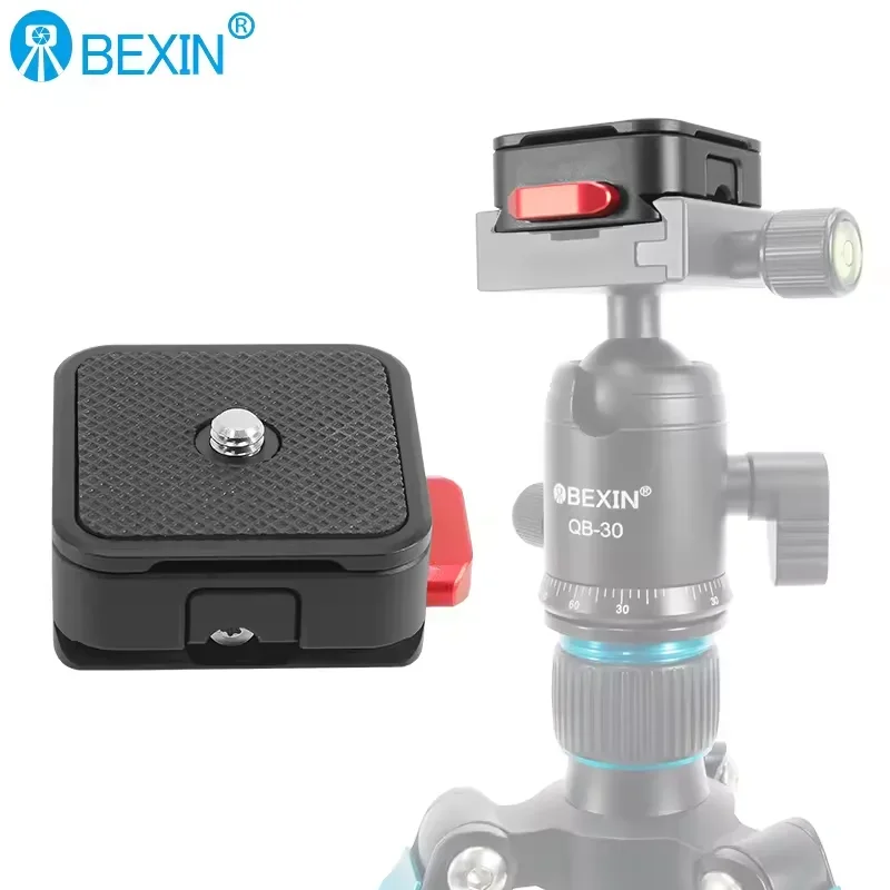 BEXIN CL-10 1/4 Inch Screw Quick Release Plate Tripod QR Plate Camera Mount Adapter Quick Setup Aluminum Alloy Express pallet