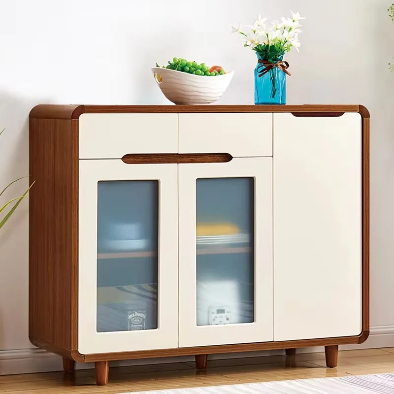 إنتاج خزانة جانبية لغرفة الطعام الطبيعية العمودية في غرفة المعيشة الحديثة #5