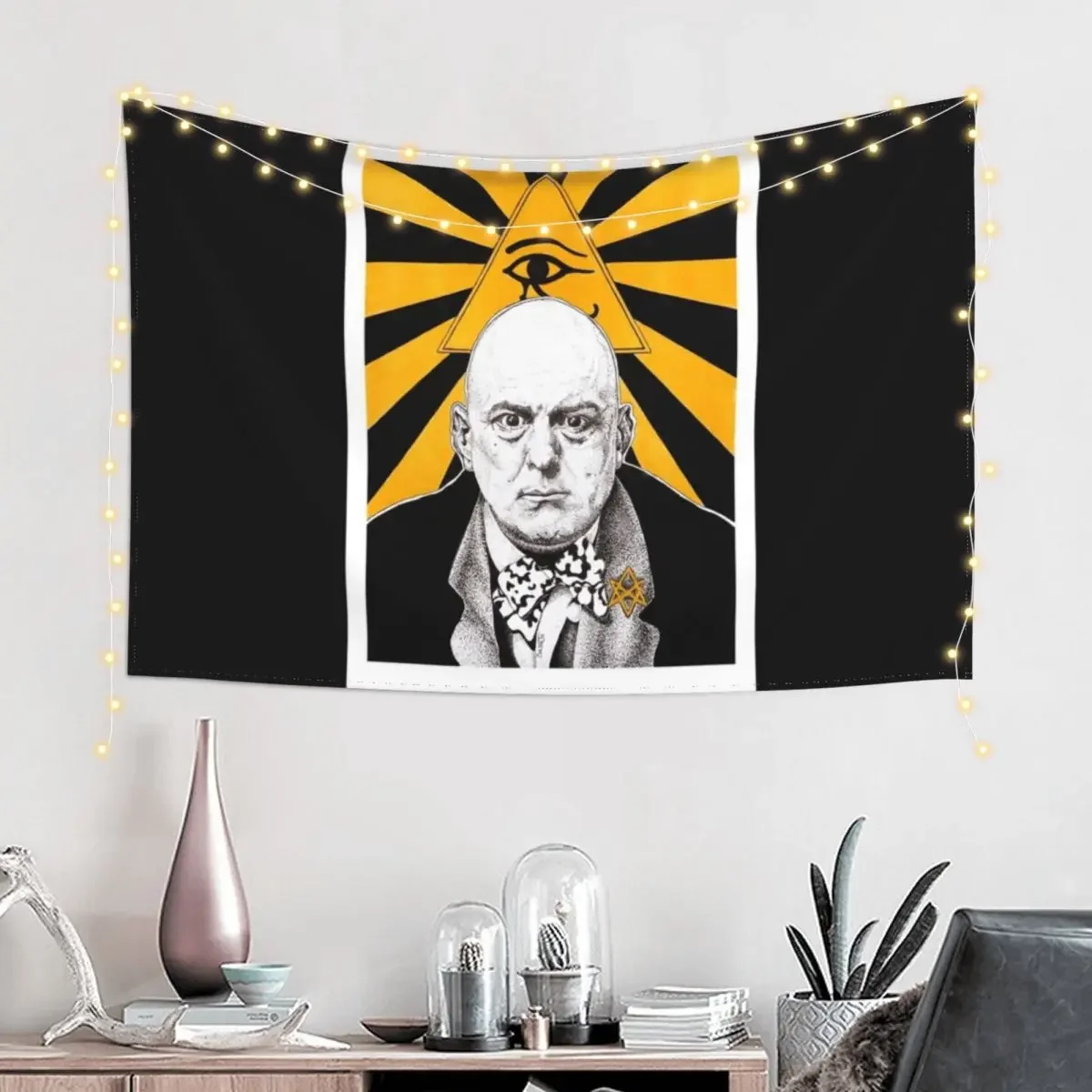 Aleister Crowley Tapestry Decorative Wall Murals Wall Art Room Decor Aesthetic Tapestry