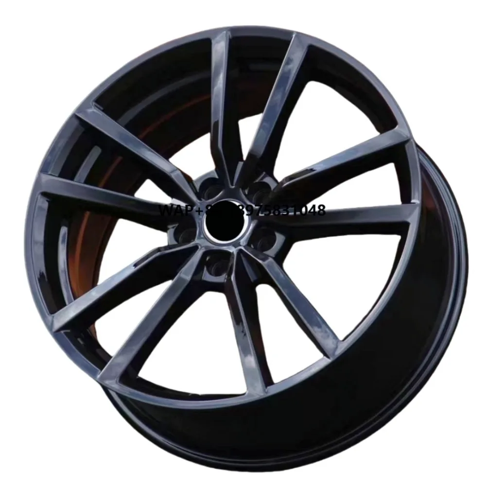 

5x112 Wheels 17 18 19 Inch Rims Offset 38 5 Holes Gloss Black Alloy Wheel