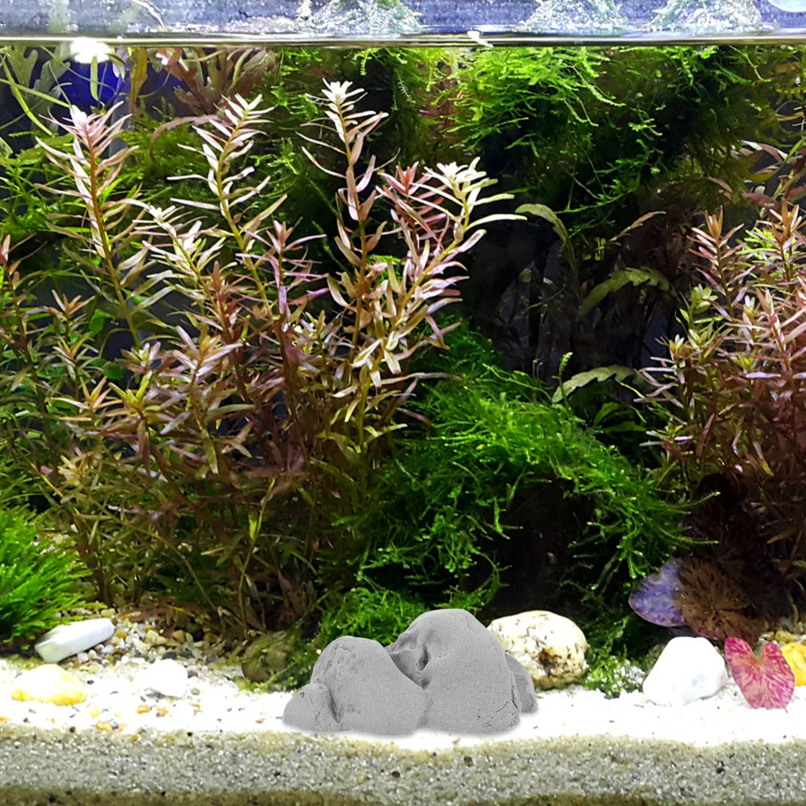 

Small Fake Rockery Stone Durable Sandstone Ornament Fish Tank Aquarium Decor Mini Landscape Zen Garden Micro Landscape Adornment