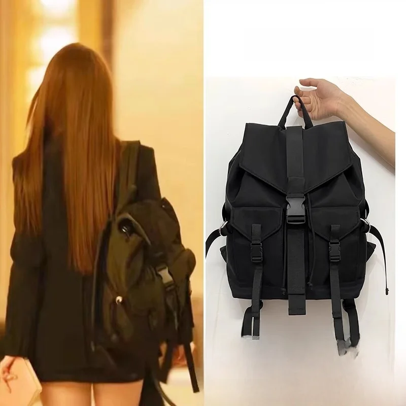 حقيبة ظهر نسائية ذات سعة كبيرة من روز ستوري، حقيبة ظهر خفيفة الوزن للسفر، حزام كتف ناعم، شكل مربع عمودي #5