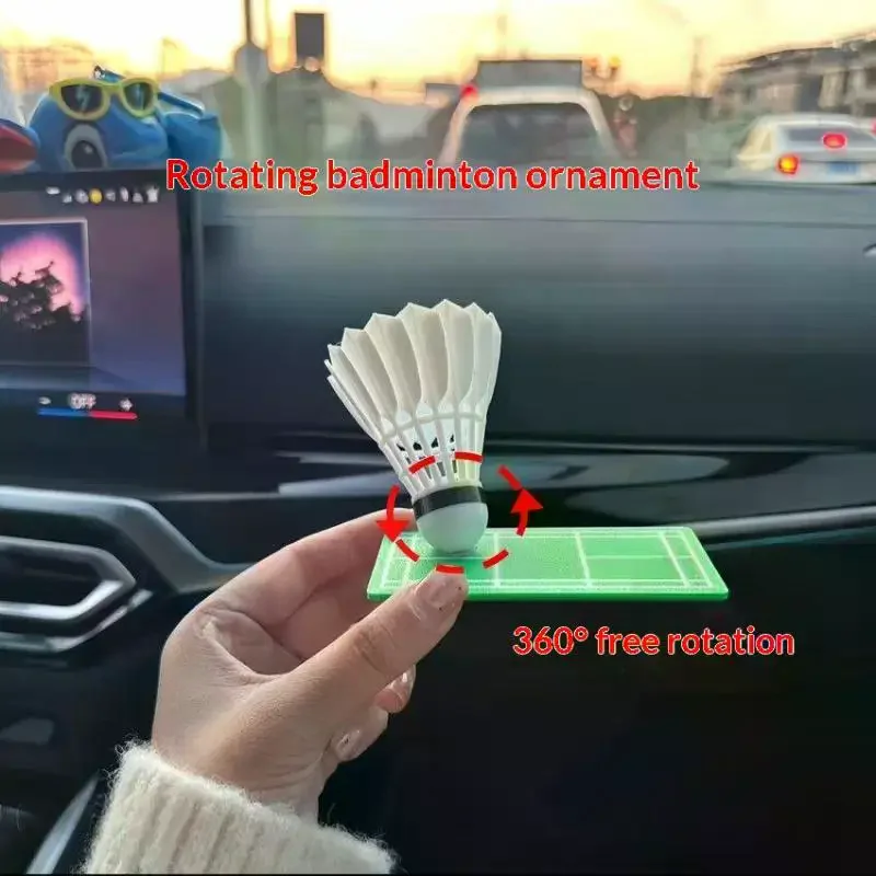 Rotating Badminton Car Ornamen - đánh giá và giá Badminton Shuttlecock