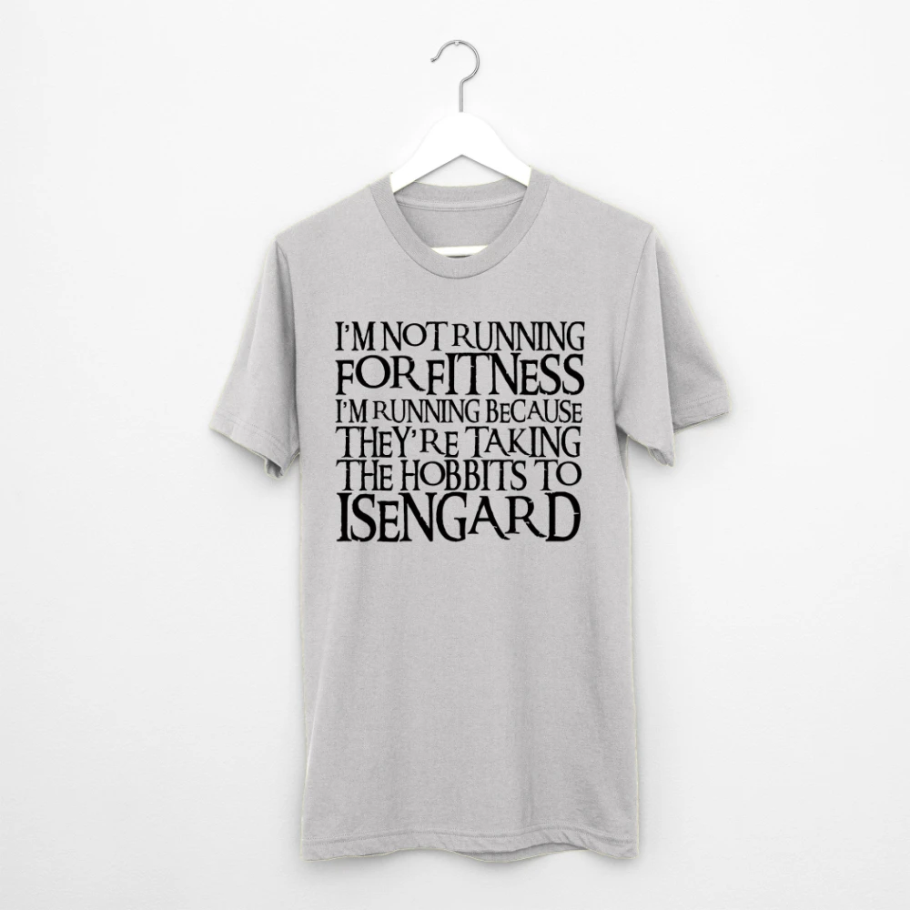 Hobbits To Isengard T-Shirt Middle Earth Jogging Top Tee Clothing Graphic Short Sleeve Shirt Unisex Men Women All-Season