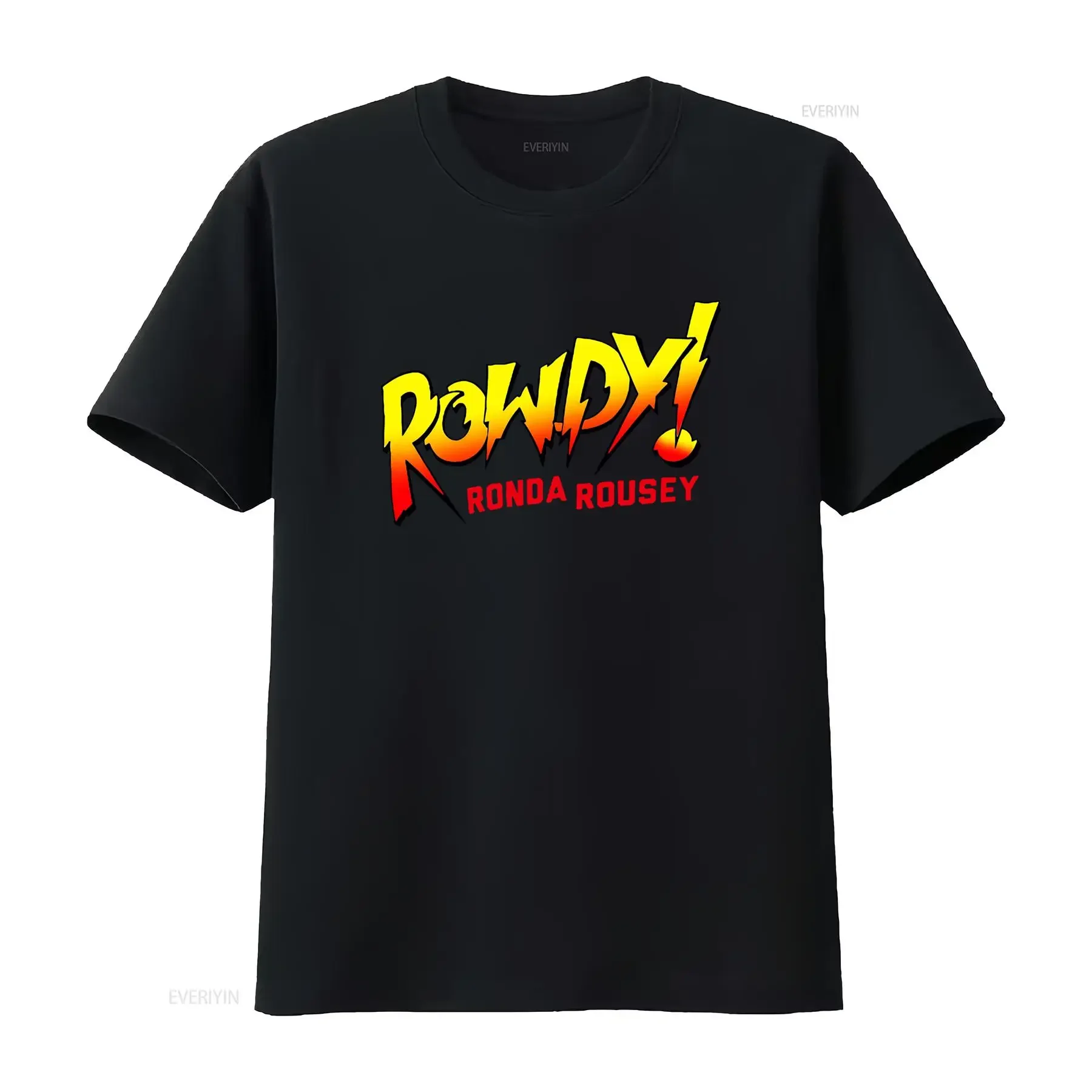Rowdy Ronda Rousey Vintage Oversized T Shirt Bold Design Size XL vintage Washed Casual Slightly homme graphic designer clothes