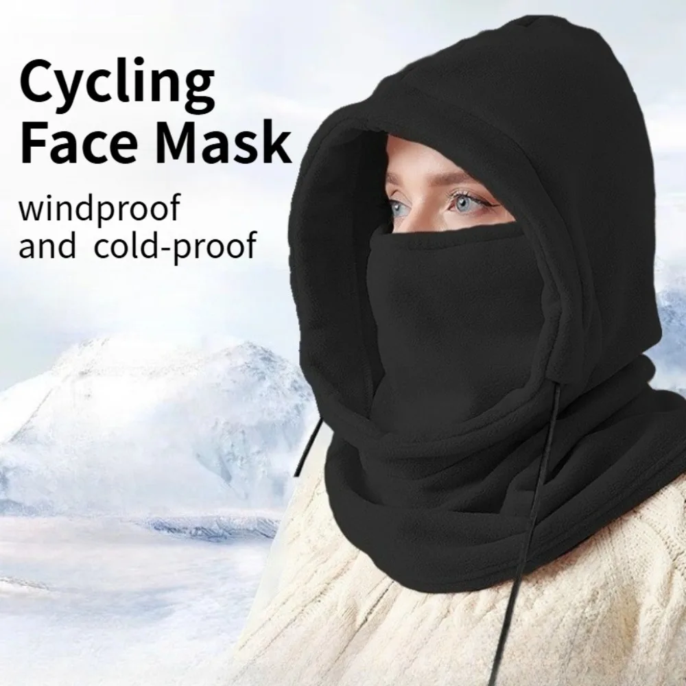 1PC Winter Radfahren Gesichtsmaske Winddicht Kältebeständig Outdoor Fleece-gefüttert Warm Gesichtsschutz Ski Maske