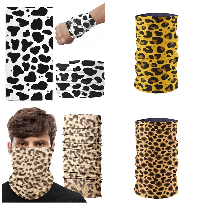 Fashion animal pattern scarf men and women cycling hiking neck stride outdoor dustproof sunscreen sweat-wiping headscarf