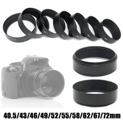 40.5/43/46/49/52/55/58/62/67/72mm Metal LENS HOOD for Canon for Nikon Camera Accessories Universal Sunshade