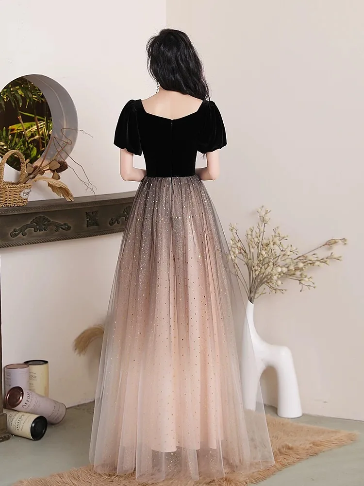 Hot Selling No. 29 Evening Dress 2024 New High-end Waist Elegant Long Skirt Temperament Socialite Party Toast Dress