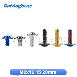 Catdogbear Titanium Ti Bolt M6x10 15 20mm Torx Head Screw for Riding Brake Level Stem Bike Parts Fasteners