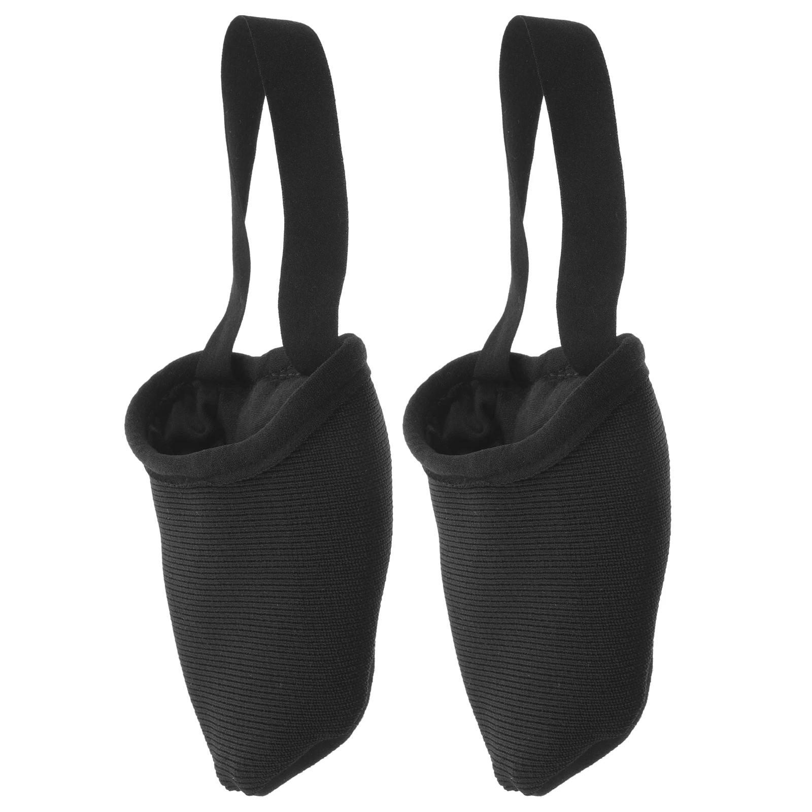 

Yoga Forefoot Pad Pointe Shoe Cushion Half Pads Fabric Toe Covers Ballet Shoes Black L Size Lightweight Portable Breathable