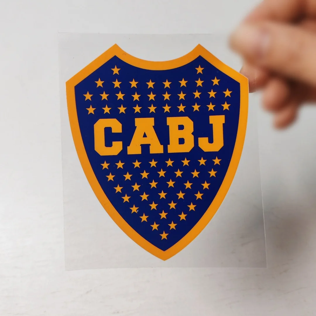 ملصقات السيارات بوكا جونيورز الأرجنتين لكرة القدم كريستال التسمية الأشعة فوق البنفسجية نقل الشارات لغطاء خزان الوقود الكمبيوتر المحمول آيفون D2