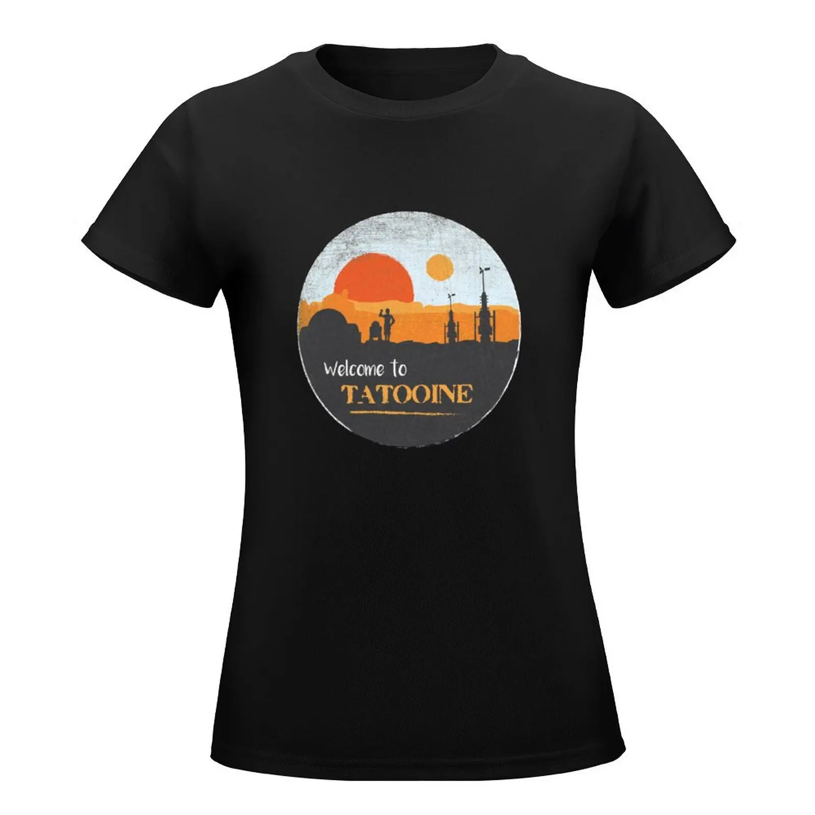 Welcome to Tatooine T-Shirt female Aesthetic clothing plus size tops shirts graphic tees Women's tee shirt