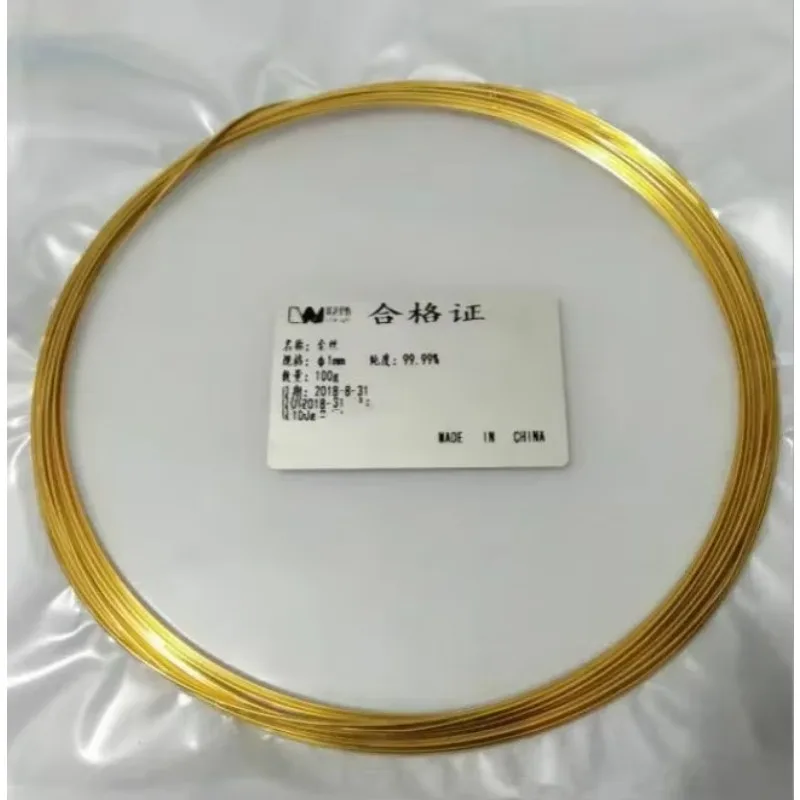 

High purity gold wire/wire electrode (99.99% purity, used for scientific research experiments)