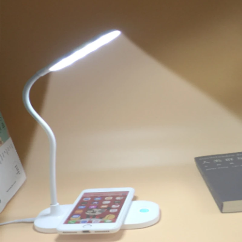 2023 New Product Smart Wireless Charging Pen Holder Desk Lamp Folding LED10W Wireless Fast Charging Eye Protection Lamp