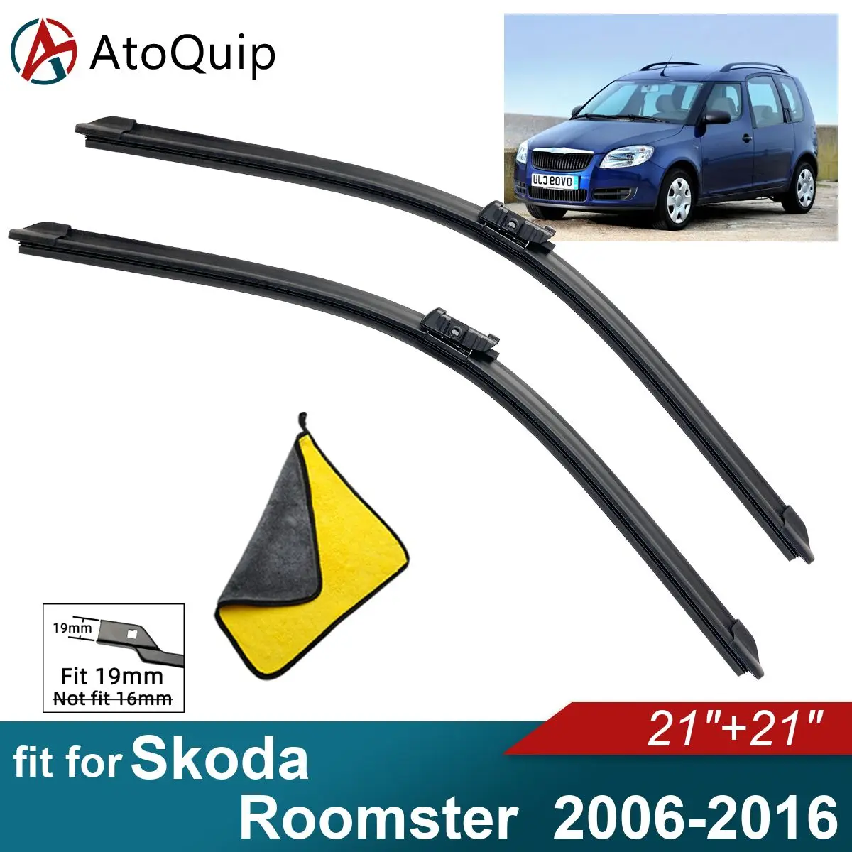 

Car Windshield Wiper Blades Fit For Skoda Roomster Wiper Blades Soft Rubber Auto Front Windscreen