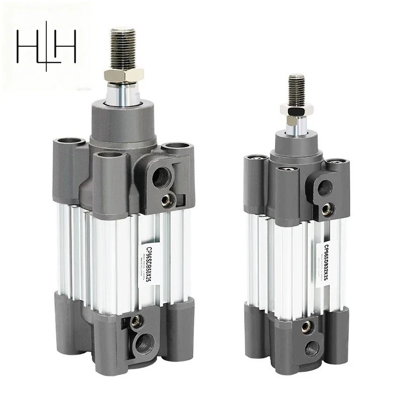 HLH CP96SDB Series  Standard Pneumatic Cylinder Bore 32mm/40mm/50mm/63mm/80mm/100mm, Stroke 25-350mm Air Piston Double Acting