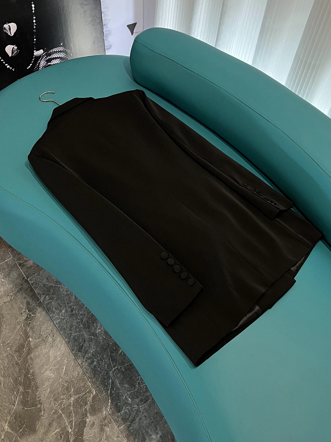 Faionable Handmade Long Diamond Embellied Slim Fit Suit Jaet 2025 Sle A382 Commute Sle Button Detail Hollow out De...