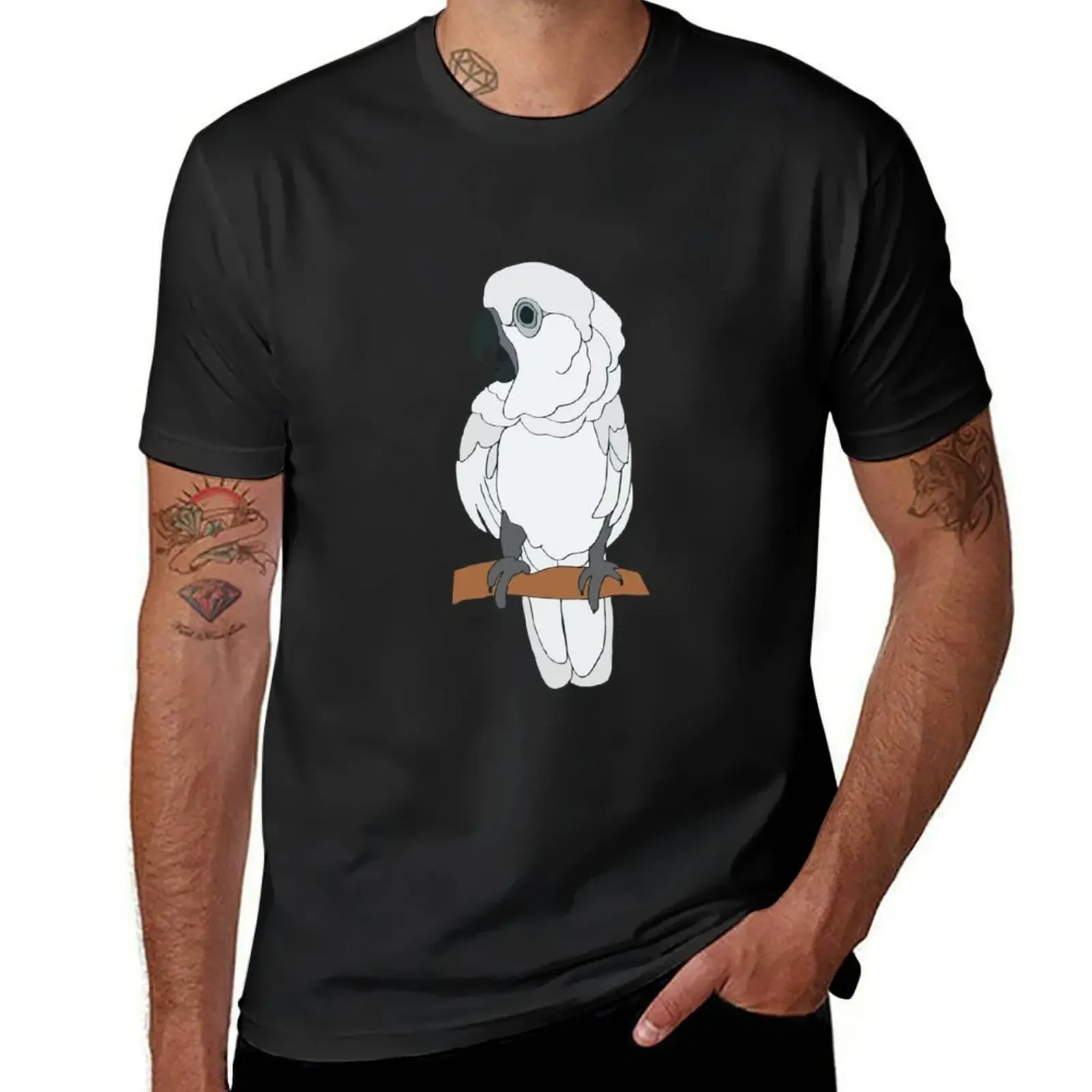 

Cockatoo T-Shirt animal prinfor boys street wear mens workout shirts