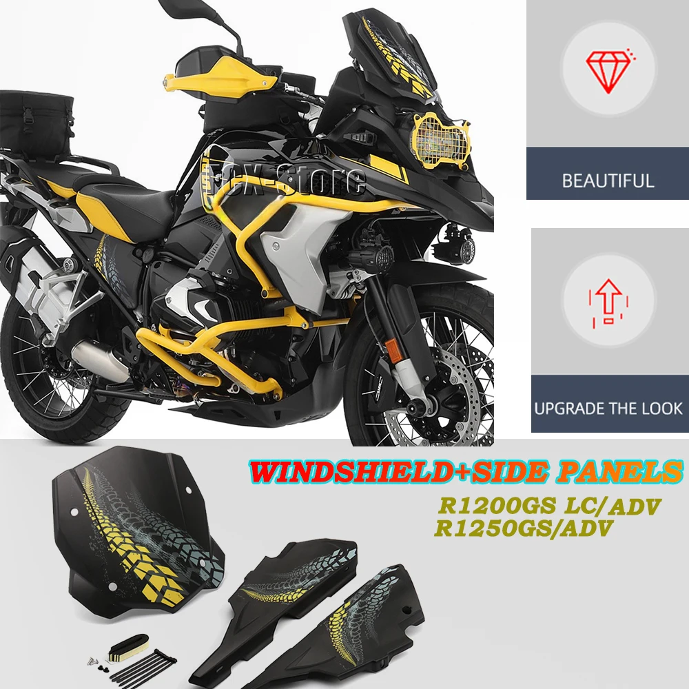 

For BMW R1200GS LC ADVENTURE ADV R1250GS Adventure New Motorcycle Windshield Deflectors Side Panels Filler Panels Fenders