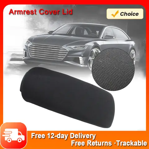 검은색 천 센터 콘솔 팔걸이 커버 뚜껑 교체, 아우디 A4 B6 B7 2001-2008 4 문짝 팔걸이 커버 뚜껑, 8E0864245E