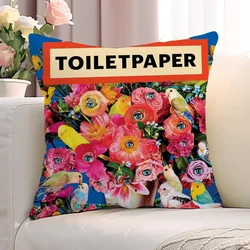 45x45 Cushions Cover T-Toiletpaper Magazine Decorative Pillowcase Luxury Living Room Decoration Throw Pillow Covers Home Cushion