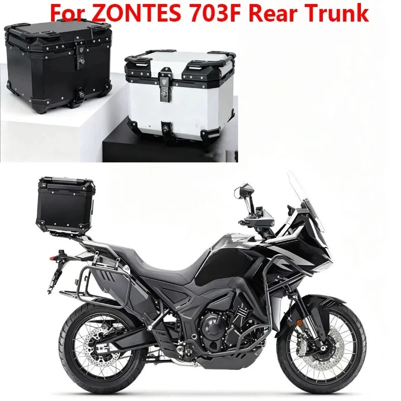 For ZONTES 703F Motorcycle Modified Tail Box Support Holder Rear Cargo Carrier Bracket Enlarged Rack Top Case Base Bracket