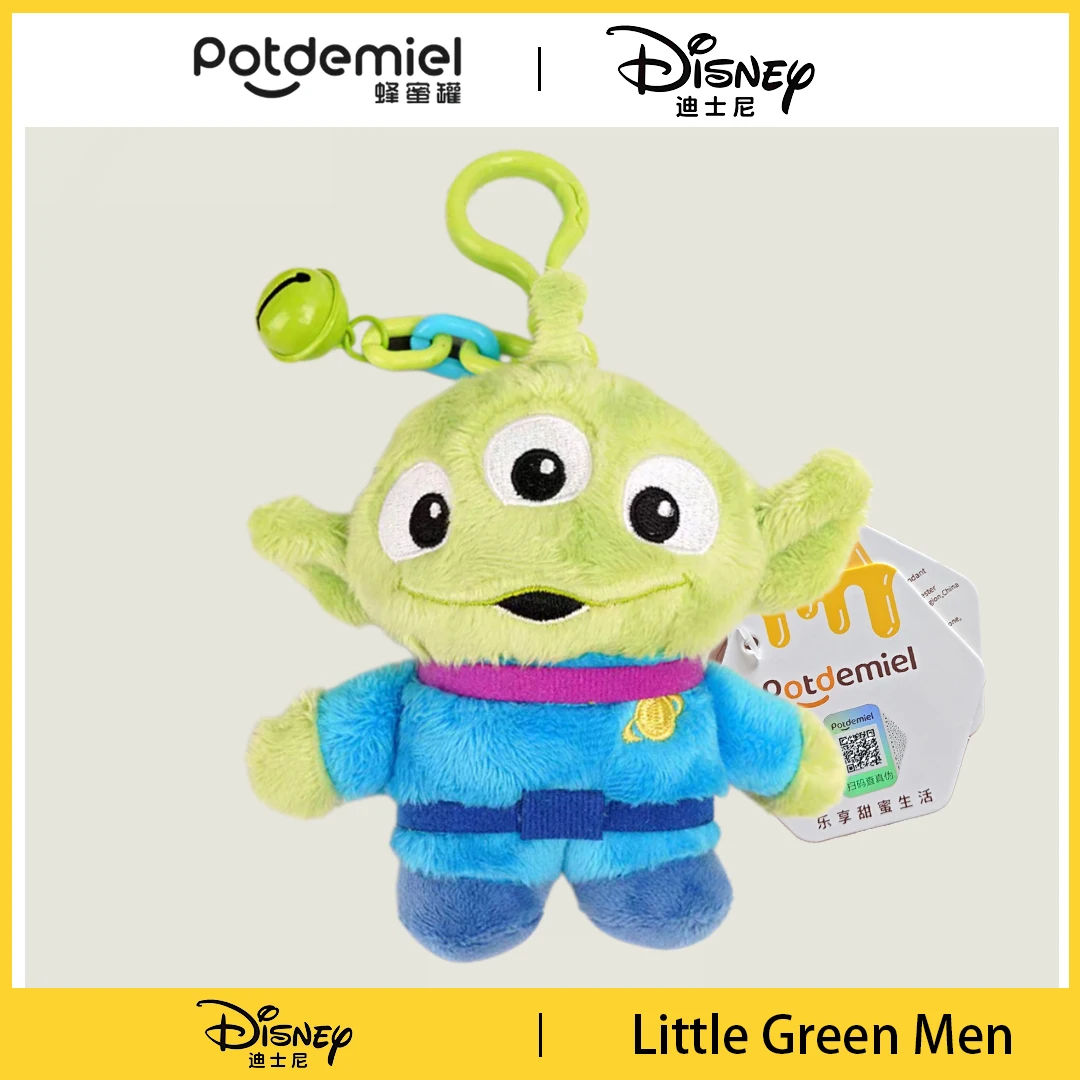 Potdemiel Disney Pixar Toy Story Alien Plush Keychain Little Green Men Doll Backpack Charm Pendant Ornament Soft Kids Fans Gift