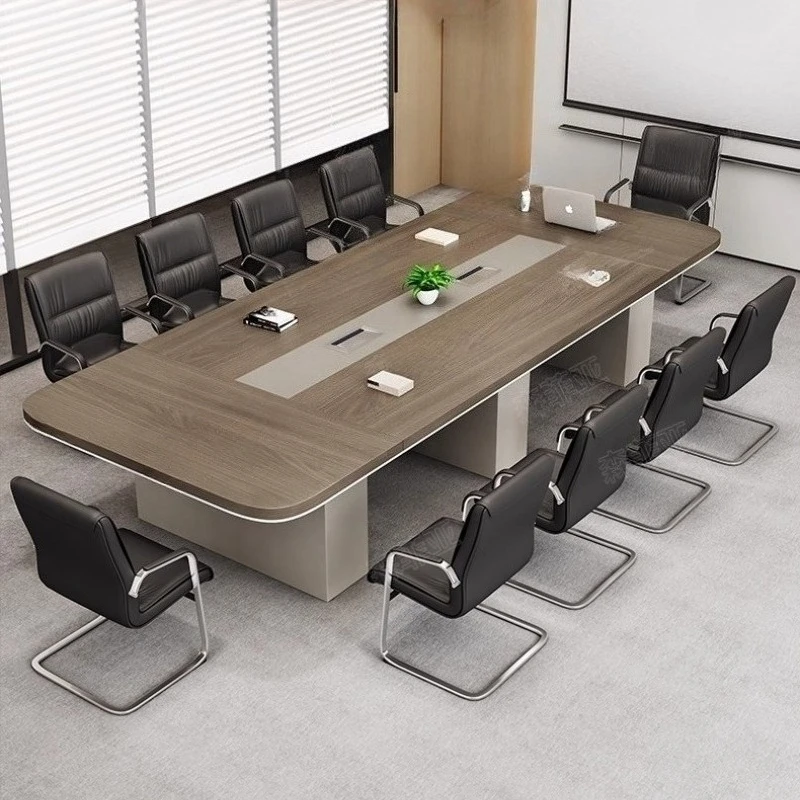 

Long Workbench conference table Simple Large modern office negotiation conference desk Ergonomic Pretty tavolo per riunioni