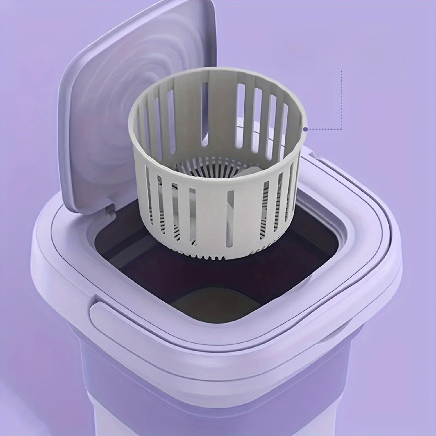 8L Foldable Mini Washing Machine  Fully Automatic Portable & Compact For Baby & Toddler Clothes, Underwear, Panties & Socks!