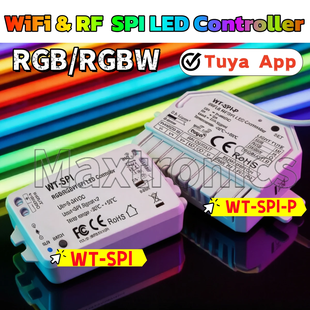 Skydance Wifi & RF SPI LED Controller WT-SPI-P/ WT-SPI MAX1000 Pixel Tuya Smart…