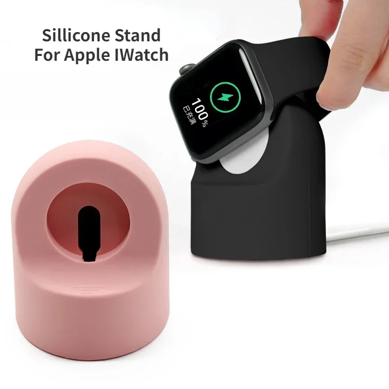 Holder For Apple IWatch Smart Watch Charger Watch Case Series 8 7 6 5 4 3 Charging Cradle Protector Smartwatch Sillicone Stand