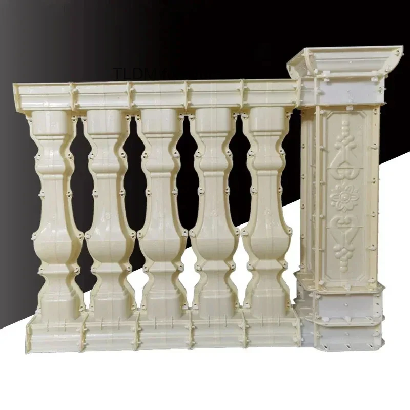 

European Roman Column Mold Villa Line Handrail Balcony Guardrail Cast-in-place Vase Column Cement Railing Mold Outdoor Mold