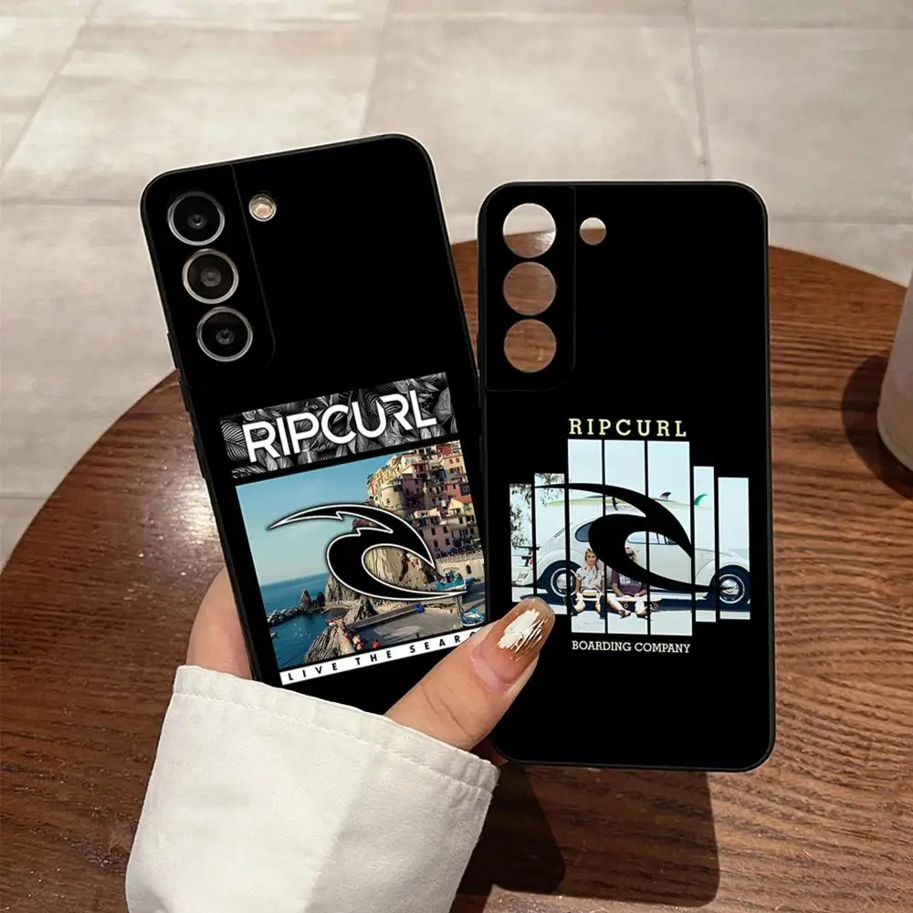 

Blue Water Surf Beach Rips Curls Phone Case for Samsung S24 Ultra S23 Fe S22 S20 S21 Plus Galaxy A54 A34 A24 A53 Note 20 Cover