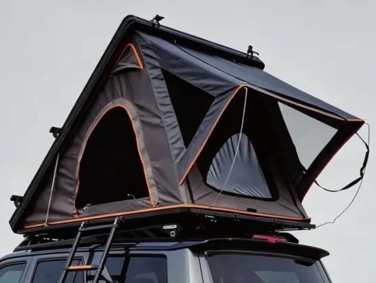 Aluminum Alloy Hard Shell Roof Top Tent, Ultra-thin Single Layer 4-Season Rooftop Tent, 3000mm Waterproof, Quick Setup