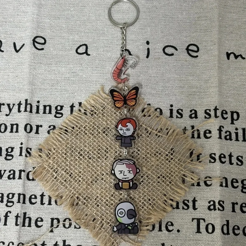 in Stock 10th Anniversary Rusty Lake Rose Albert Harvey Acrylic mini  Keychain Pendant Decoration birthday Gifts