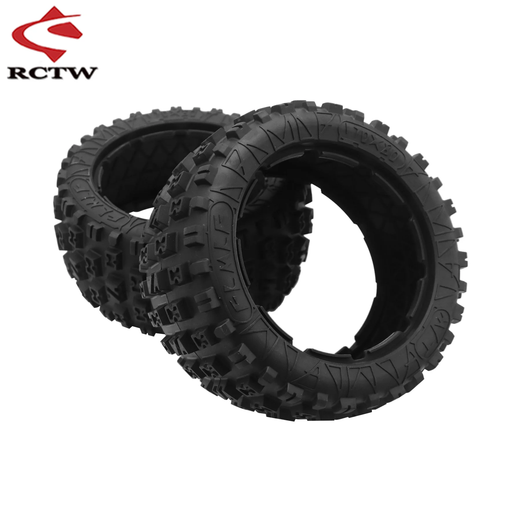 Nâng Cấp Trước & Sau Khai Khẩn Đất Hoang Lốp Xe Lắp Ráp Bộ Cho 1/5 Hpi Rofun Rovan Km Baja 5b Rc Xe Đồ Chơi Phần
