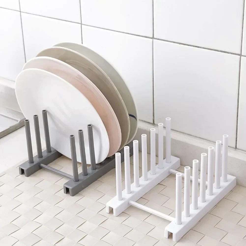 

1pc Drying Utensils Rack Drainer Holder Detachable Plastic Kitchen Dish Bowl Plate Kitchen Storage And Organization