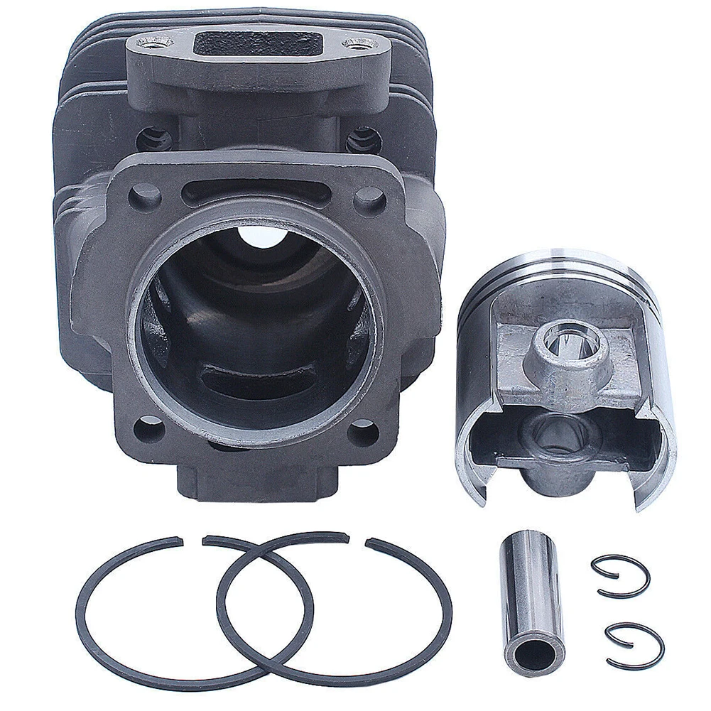 47mm Cylinder Piston and Ring Kit for TS350 TS360 08 08s Chainsaw Parts with Wrist Pin and Two Springs for Replacement