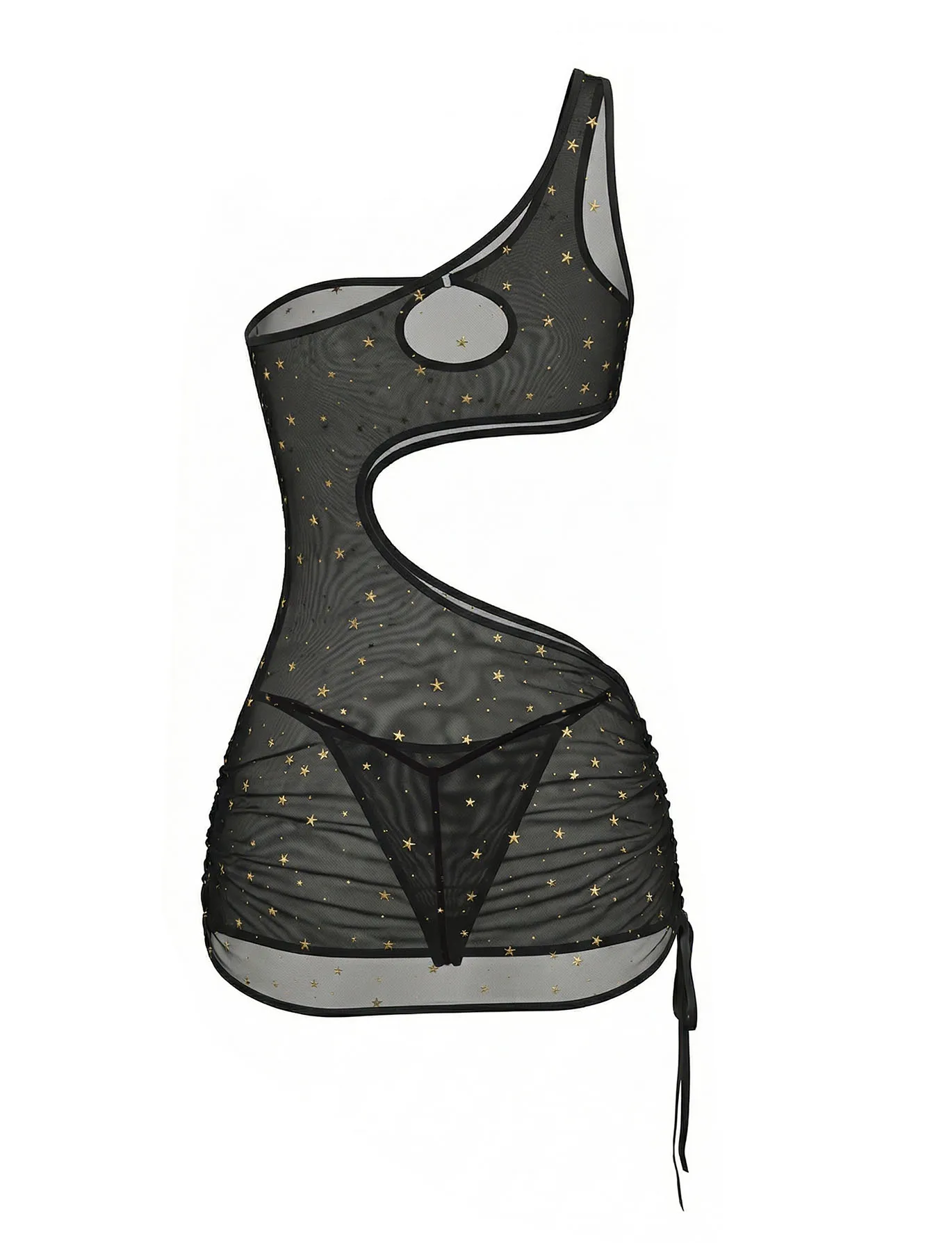 ชุดเดรสชุดชั้นในตาข่ายโปร่งลาย - Sexy Mesh Sheer Bodycon Dress บทวิจารณ์และราคา