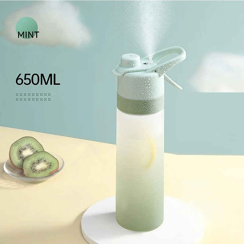 Sports Water Bottle, Sports Cup, Spray Water Bottle with Quick-Spray Nozzle, Suitable for Hiking, Gym and Outdoor Activities
